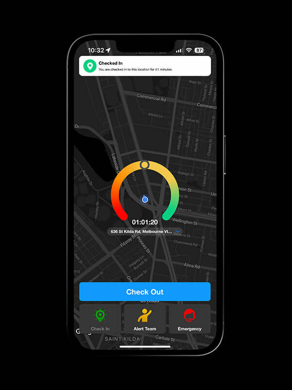 Mobile lone worker app for instant duress alerts and safety tracking