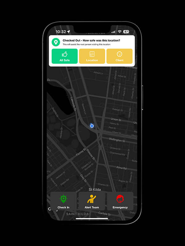 Phoenix duress device for lone worker tracking and safety