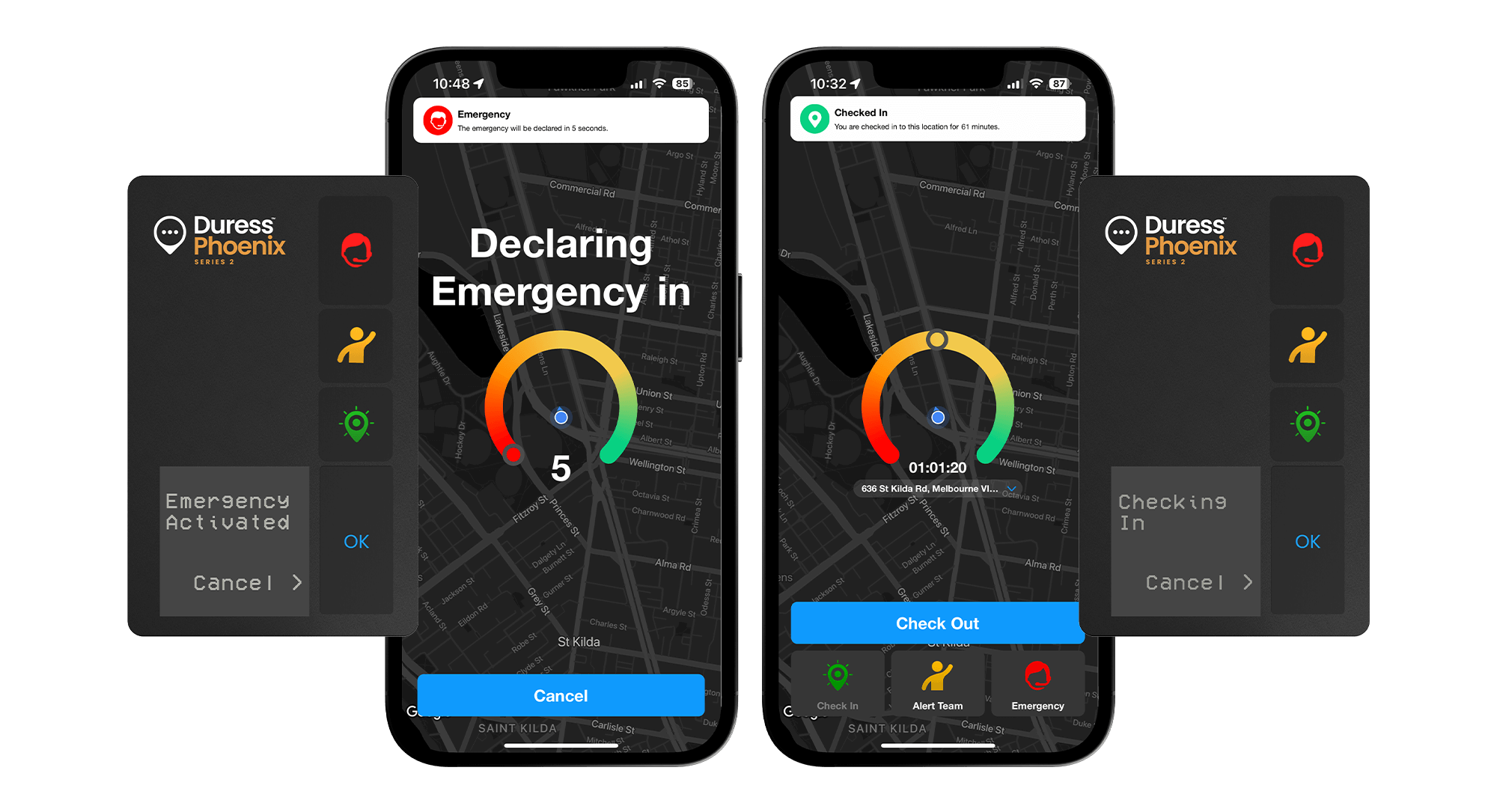 Duress app and safety card as a lone worker solution