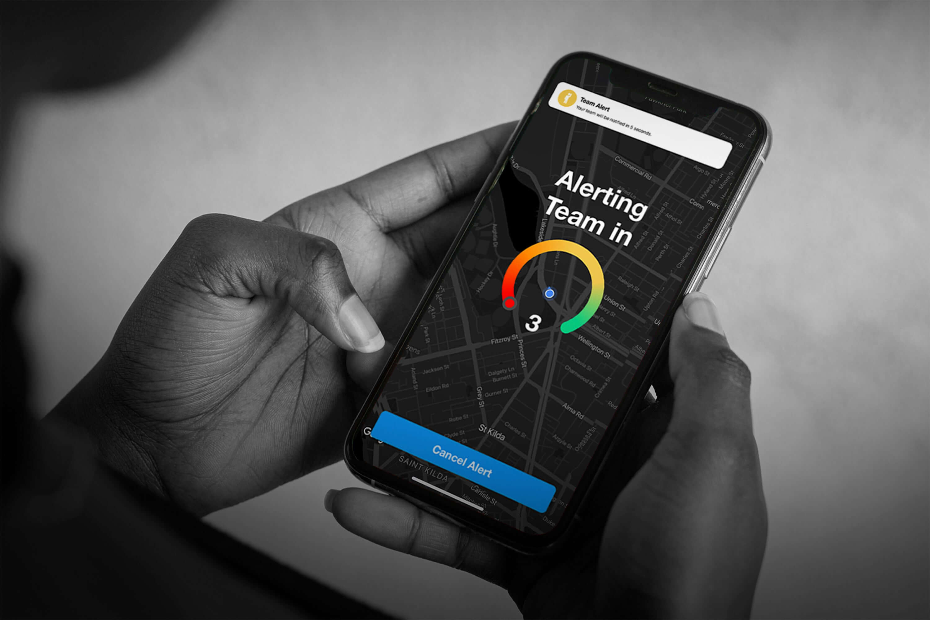 Mobile duress app for lone worker protection and work health and safety compliance in the workplace