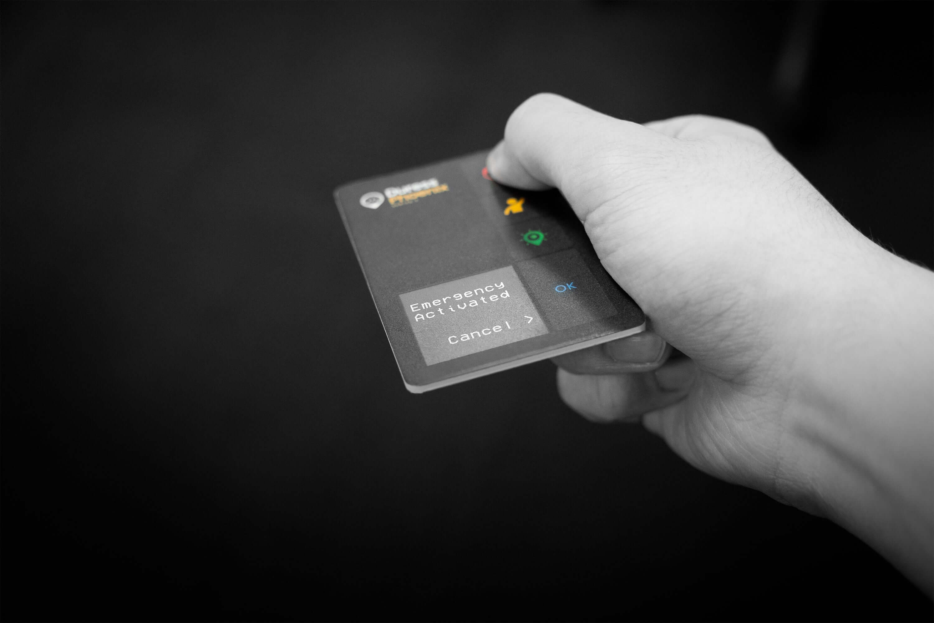 Phoenix 2 duress device for emergency safety equipment and lone worker protection