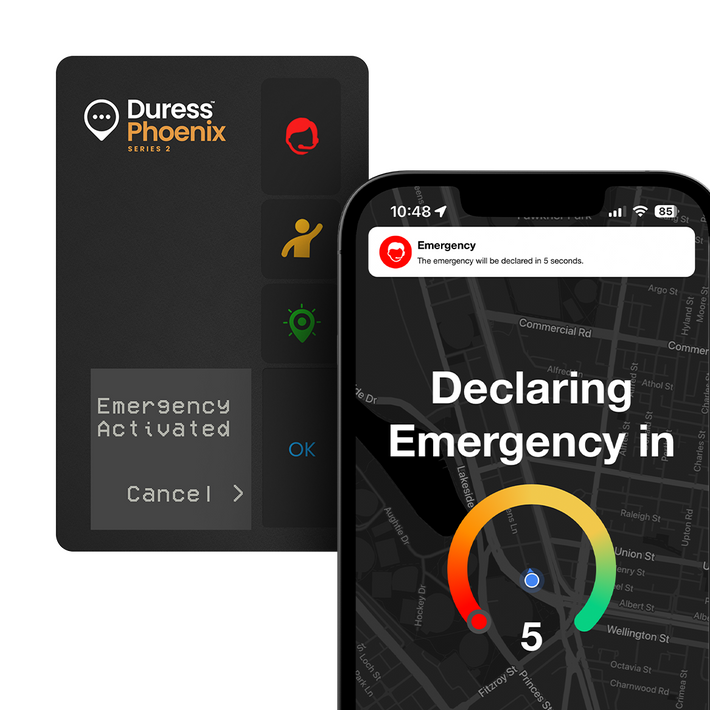 Duress App and Duress Phoenix with declaring an emergency feature ideal for lone workers and frontline workers