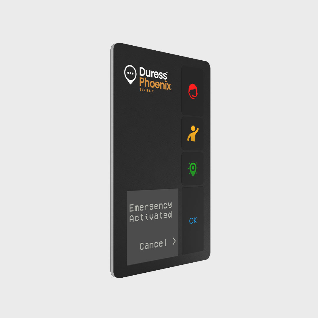 Duress App and Duress Phoenix with declaring an emergency feature, the ultimate lone worker alarm.