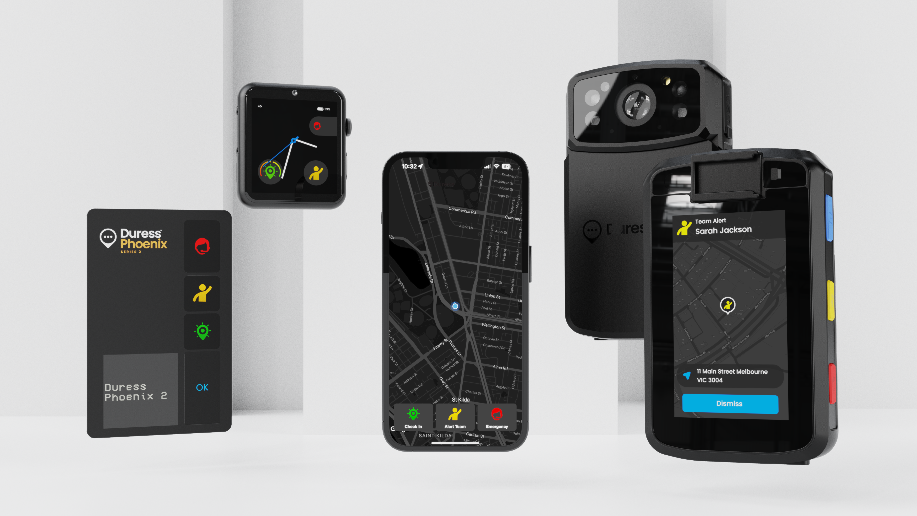 Duress Solution is a one-stop shop for team safety; body-worn cameras, safety devices, duress apps, and more. 